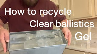 Clear Ballistics Gel Recycling and Remolding [upl. by Idet]