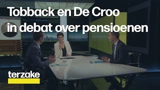 KIES19 Bruno Tobback en Alexander De Croo in debat over pensioenen  Terzake [upl. by Lozar]