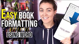 HOW TO FORMAT A BOOK IN WORD 📚 basic novel formatting using microsoft word [upl. by Eittam]