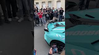 Flamethrower Lamborghini aventador SVJ 🤤 car lambo svj sound flame viralvideo [upl. by Macomber12]