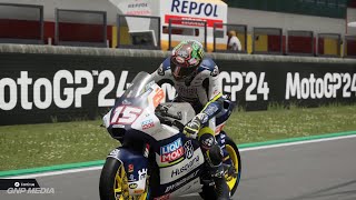 MotoGP 24  Darryn Binder  Moto2  Flag To Flag Race  Mugello Circuit  Gameplay [upl. by Silirama328]