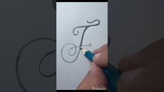 Transform Your Skills F Letter Calligraphy [upl. by Arvell]