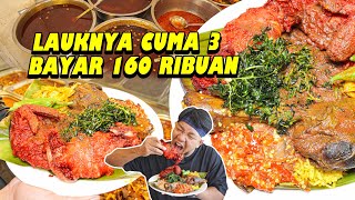 NASI KANDAR MALAYSIA LAUK NUMPUK BRUTAL ABIS [upl. by Fennell]