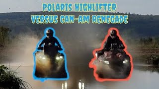 Can Am Renegade 1000xmr vs Polaris Highlifter 1000 [upl. by Adirehs]