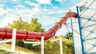 Velocity TURBO Water Slide at Splashdown Poole [upl. by Olag]