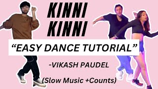 Kinni Kinni Diljit Dosanjh Viral Dance Tutorial  Vikash Paudel Easy Step By Step kinnikinni [upl. by Alamap49]