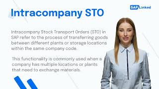 Intracompany Stock Transfer Order STO process in SAP [upl. by Nasaj]