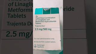 Trajenta Duo 25 MG  500 mg linagliptin 25 mg metformin hydrochloride IP 500 mg [upl. by Roddie562]