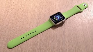 Apple Watch Sport 38mm Grün Handson  Deutsch  NewGadgetsde [upl. by Teryl123]