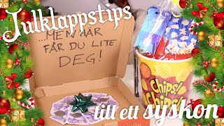 DIY Julklappstips till ett syskon  biolåda amp pengapizza [upl. by Allenad]