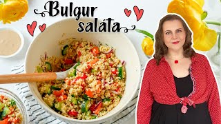 Zöldséges bulgur saláta recept [upl. by Idnas]