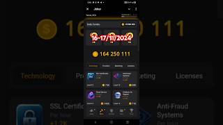 Joker Daily Combo Card 1617 November  Joker Combo Today joker dailycombo airdrop mining [upl. by Aihsak781]