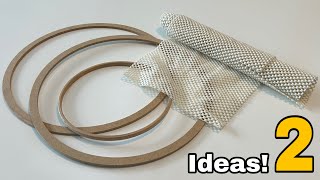 2 Ideas That Can Be Done with AntiSlip Carpet and Wooden Rings [upl. by Einahpehs]