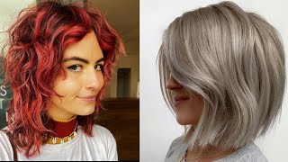 Cheveux courts et miLong à la mode  meilleure coupe de cheveux pour femme 2021 💇‍♀️ [upl. by Caton61]