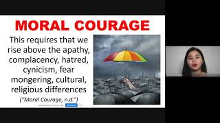 ETHICSMORAL COURAGE Tagalog Lecture [upl. by Burroughs953]