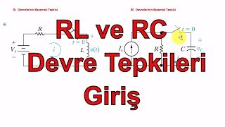 DEVRE ANALİZİ DERS 74 Birinci Dereceden RL ve RC Devre Tepkilerine Giriş [upl. by Anni]