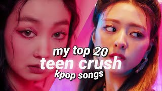 my top 20 teen crush kpop songs [upl. by Asseneg]