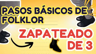 ✅Ep 2 ZAPATEADO DE 3  TUTORIAL  Cómo aprender a zapatear [upl. by Erica]