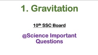 Gravitation  10 Science Maharashtra Board Science amp Technology part I [upl. by Ja101]