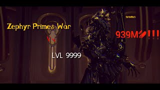 WARFRAME Zephyr Prime  vs Level 9999  Steel Path  Disruption  BILLIONS OF DAMAGE [upl. by Byrn]