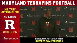 Maryland Football  Head Coach Mike Locksley Previews Northwestern [upl. by Persons974]