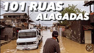 Enchentes em SC  100 Ruas em Itajaí Alagadas Itajaíaçu transbordou nessa madrugada BielTurismo [upl. by Viccora]