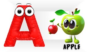 Abc Song  Abc Phonics Song For Toddlers  Alphabet Song for Kids  A for Apple  Nursery Rhymes [upl. by Keyser]