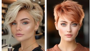 CORTES DE CABELLO CORTO MUJER 2024 pixie Haircut ideas [upl. by Annahaj]