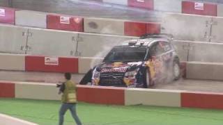 2010 Rally Japan Dome RAIKKONEN Crash [upl. by Ayotnahs]