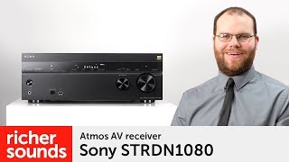 Sony STRDN1080  Atmos AV receiver  Richer Sounds [upl. by Wallie]