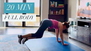 20 MIN FULL BODY WORKOUT  Apartment amp Small Space Friendly No Equipment No Jumping [upl. by Helena303]