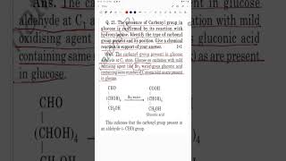 The presence of Carbonyl group in glucose is confirmed by its reaction withhydroxylamine Identify [upl. by Beryle828]