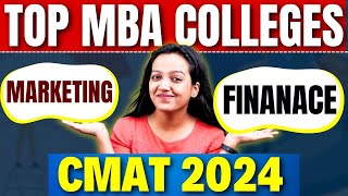 Top MBA In Marketing  Finance Colleges Through CMAT 2024 ✅ Low Percentile CMAT Colleges 🔥mba [upl. by Ydorb681]