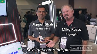 Keysight and Samtec demonstrated new 112 Gbps PAM4 connectivity [upl. by Bigg623]