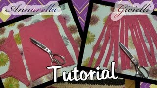 Tutorial  Creare la fettuccia dalle magliette  Riciclo creativo [upl. by Rand]