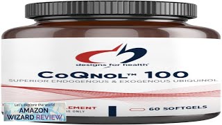 Designs for Health CoQnol 100mg CoQ10 Ubiquinol with Superior Bioavailability  Review [upl. by Nyrret]