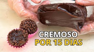 BRIGADEIRO COM 2 CREMES DE LEITE  SUPER CREMOSO [upl. by Melan]