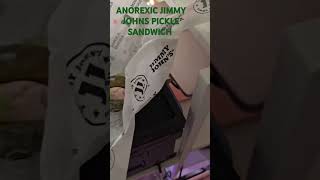 Jimmy Johns Anorexic pickle sandwich review foodfood [upl. by Tiffany]