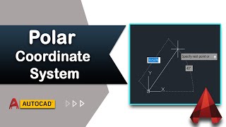 How to draw line with polar coordinate system in AutoCAD [upl. by Aliet]