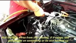 How To Remove 3vz 3vze 4x4 Engine From A Toyota 4runner or Pickup Part 1 How To  NW Ep 17 [upl. by Ibur]