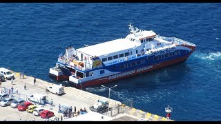 Dodekanisos Express  Στην Αγία Μαρίνα Λέρου At the port of Agia Marina Leros [upl. by Jonna]