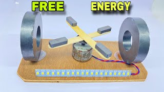 Free energy generator with dc motor and magnets  new technology free electricity  SB Craft [upl. by Fayre]