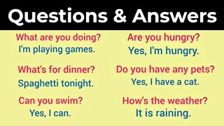 Question and Answers in English  Learn english [upl. by Cadmann654]