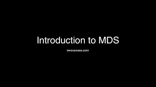 Introduction to MDS [upl. by Richma499]