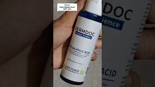 DermDoc 2 Salicylic Acid Face Toner For Oily Acne Prone Skin 100 ml  Helps Reduce Acne [upl. by Jenilee]