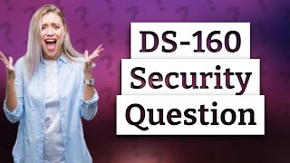 What happens if I forgot my DS160 security question [upl. by Ecenaj]