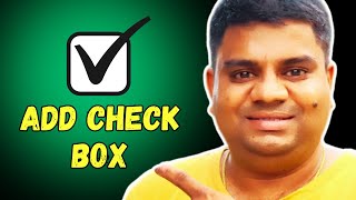 How to add Checkbox in Excel Online [upl. by Purvis]