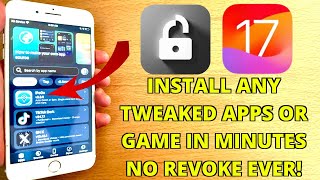 BEST Way To Install Tweaked Apps and Games iOS 17 NO ComputerJailbreak Install FlekStore iPAs [upl. by Talya]