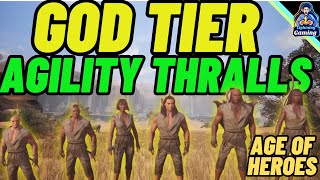 Conan Exiles Age of Heroes Best Agility thralls Fighters and archers [upl. by Aztiray]