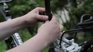 Installing an Abus lock to a bike frame [upl. by Gambell]